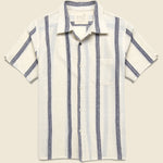 Handloom Striped Shirt - Blue - Kardo - STAG Provisions - Tops - S/S Woven - Stripe