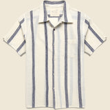 Handloom Striped Shirt - Blue - Kardo - STAG Provisions - Tops - S/S Woven - Stripe