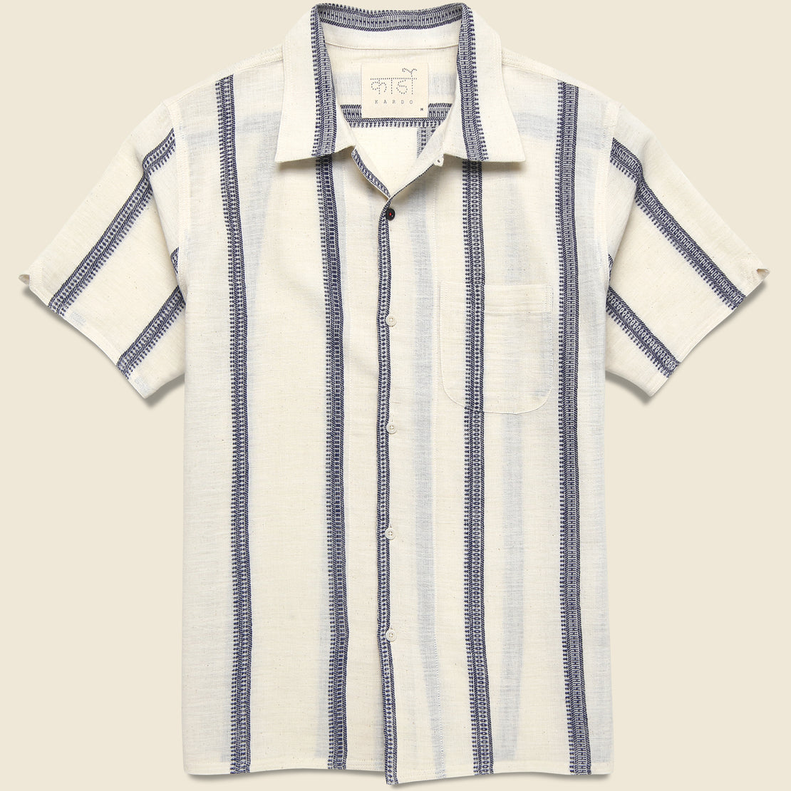 Handloom Striped Shirt - Blue
