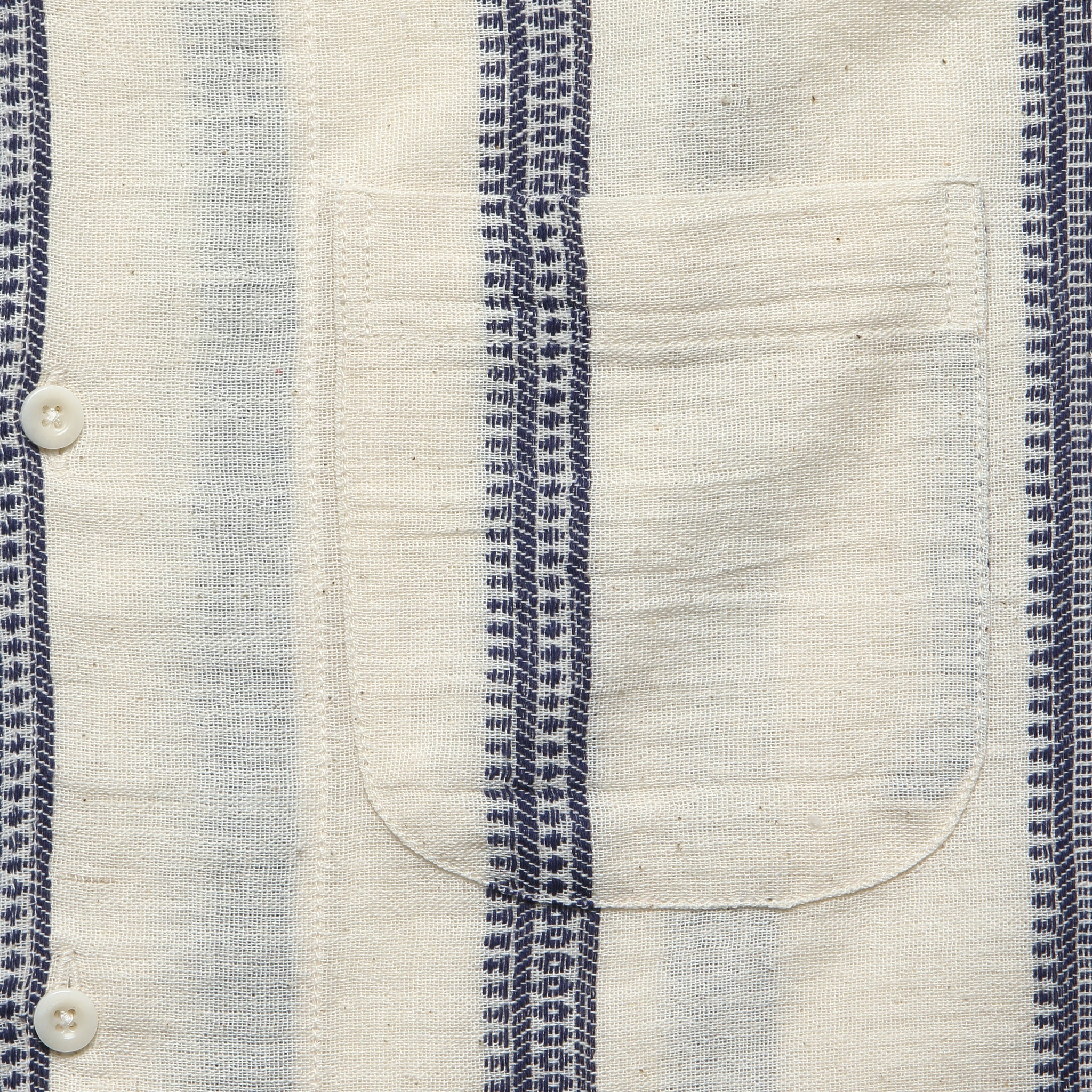 
                          Handloom Striped Shirt - Blue - Kardo - STAG Provisions - Tops - S/S Woven - Stripe
                        