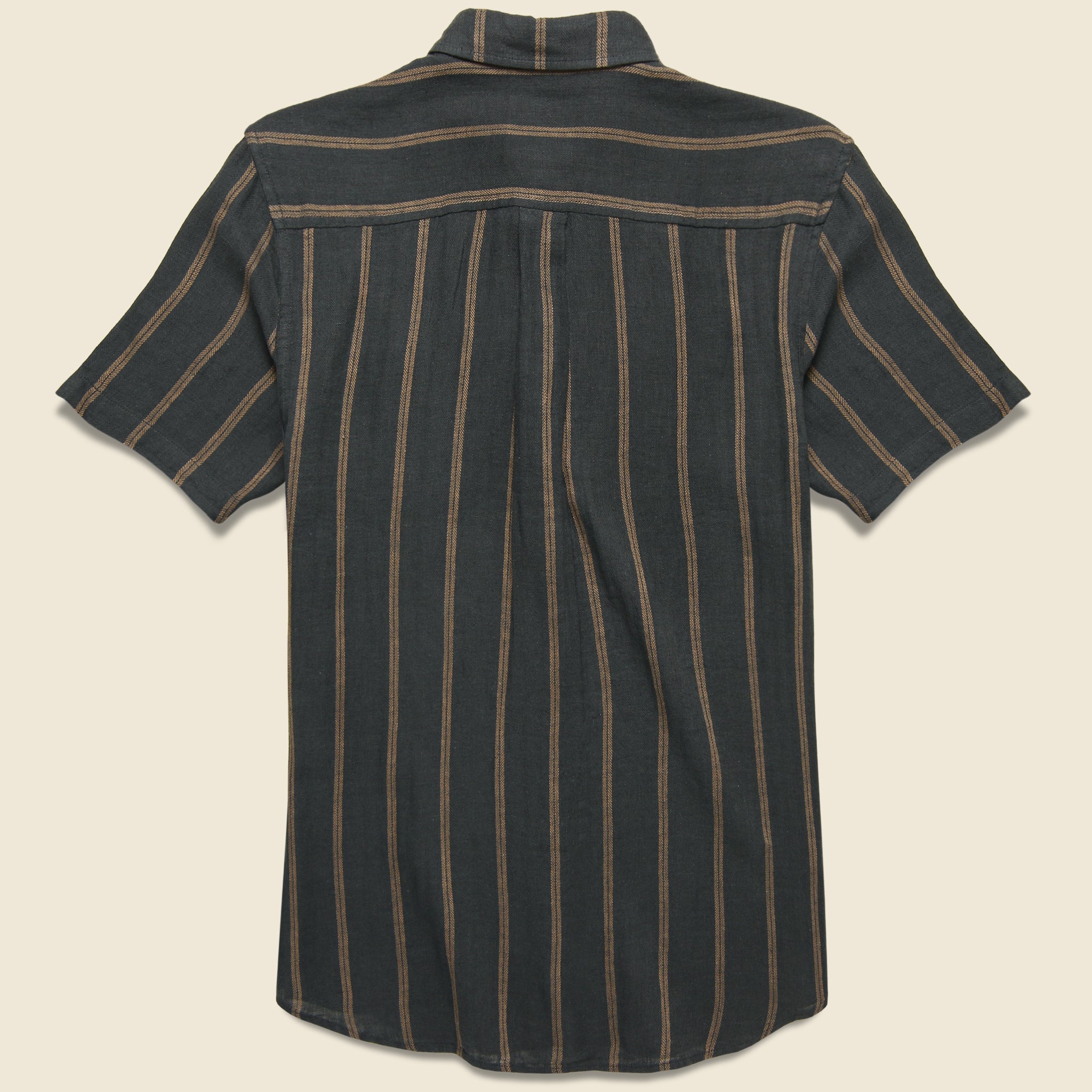 
                          Alan Shirt - Black/Brown - Katin - STAG Provisions - Tops - S/S Woven - Stripe
                        