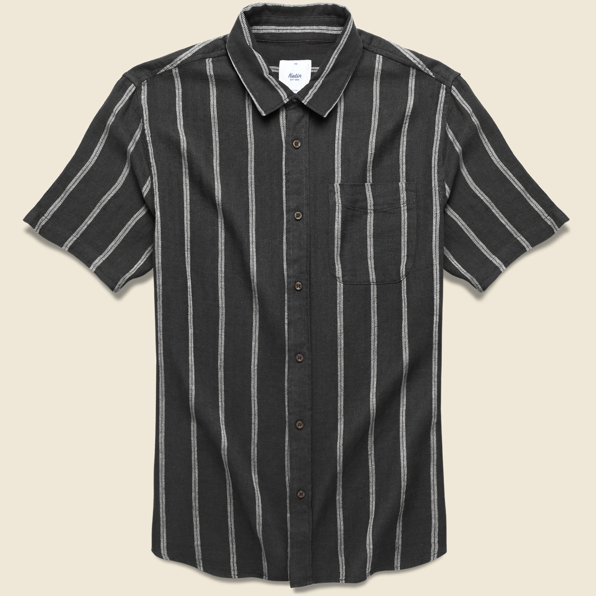 Alan Stripe Shirt - Black/White