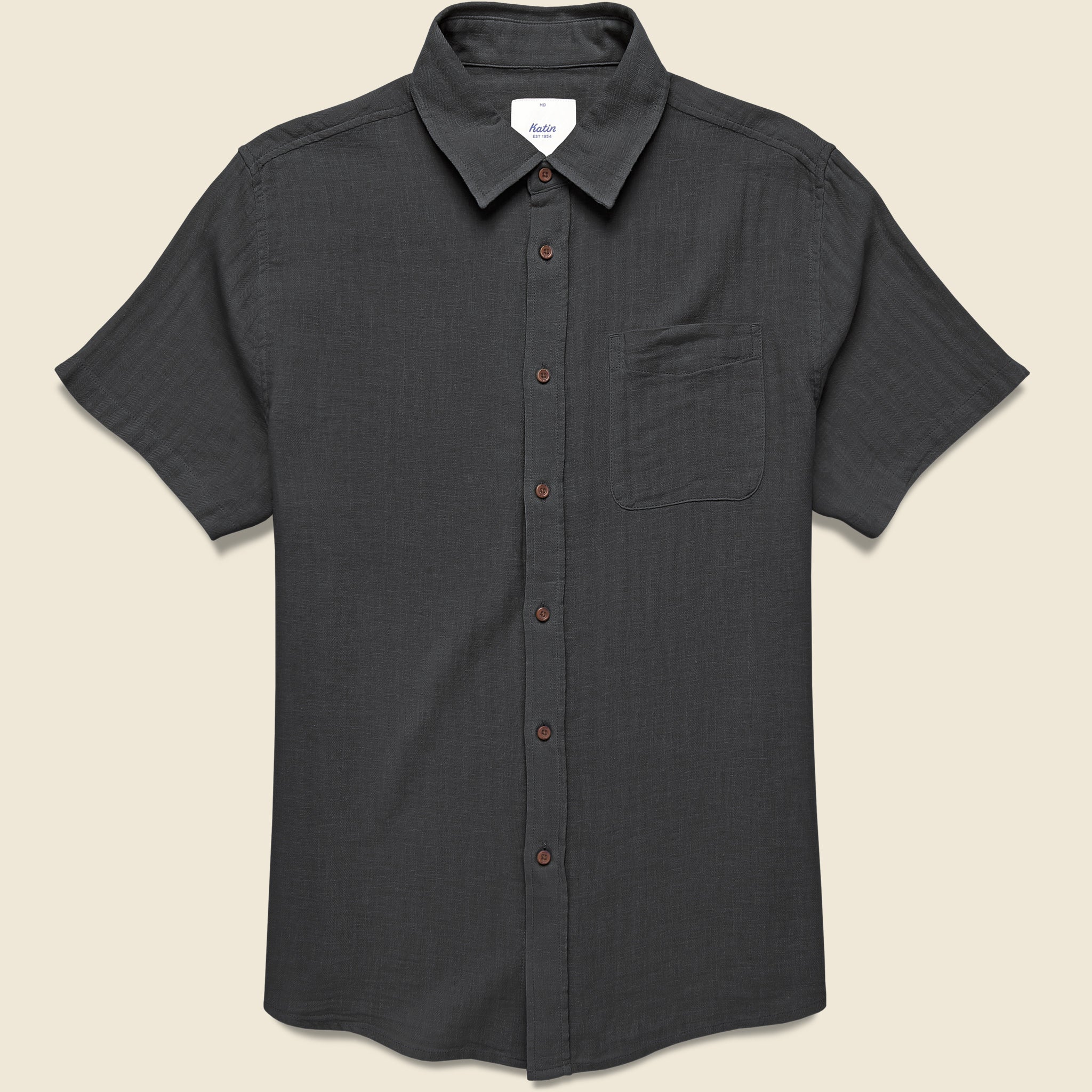 Alan Solid Shirt - Black - Katin - STAG Provisions - Tops - S/S Woven - Solid