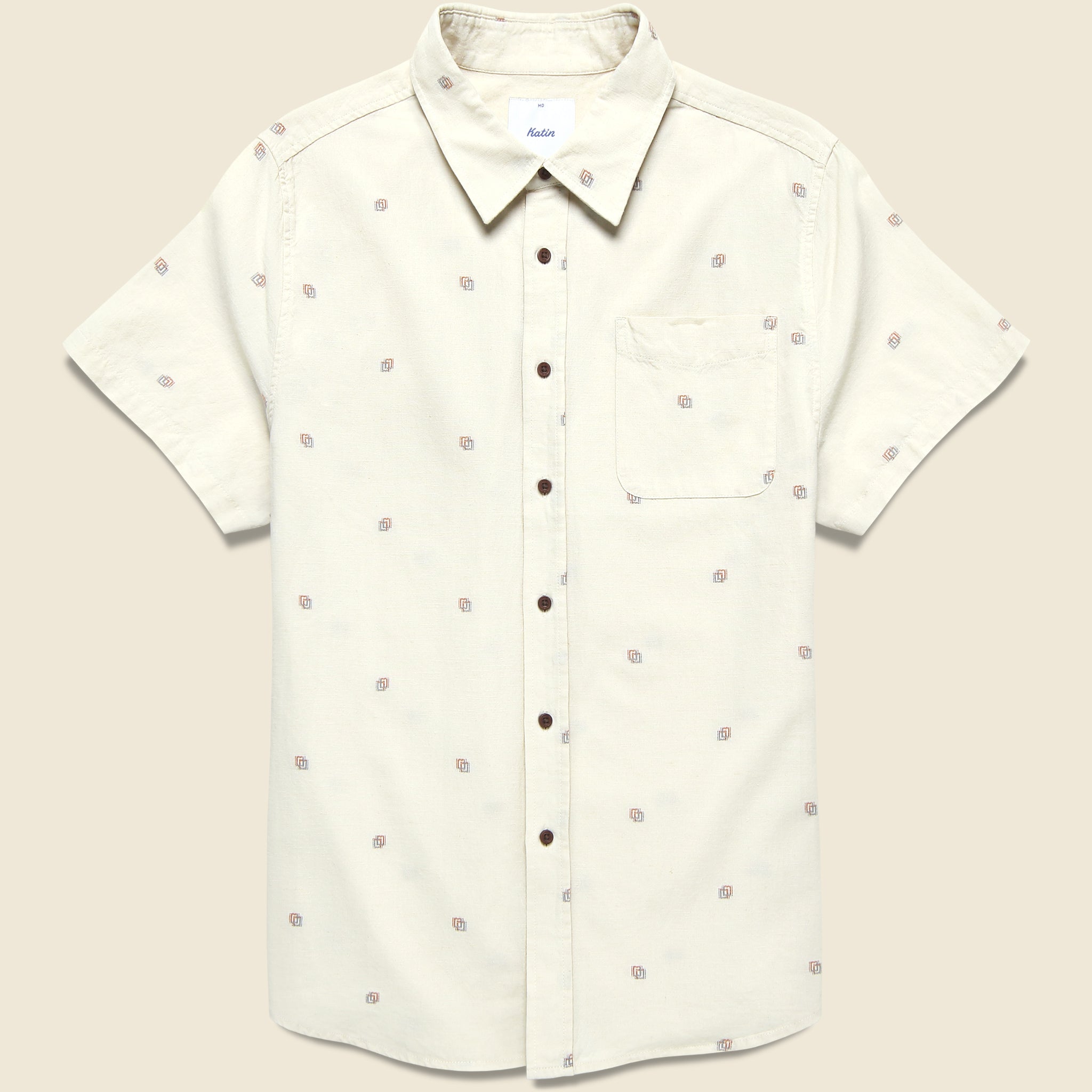 Leo Shirt - Gray - Katin - STAG Provisions - Tops - S/S Woven - Other Pattern