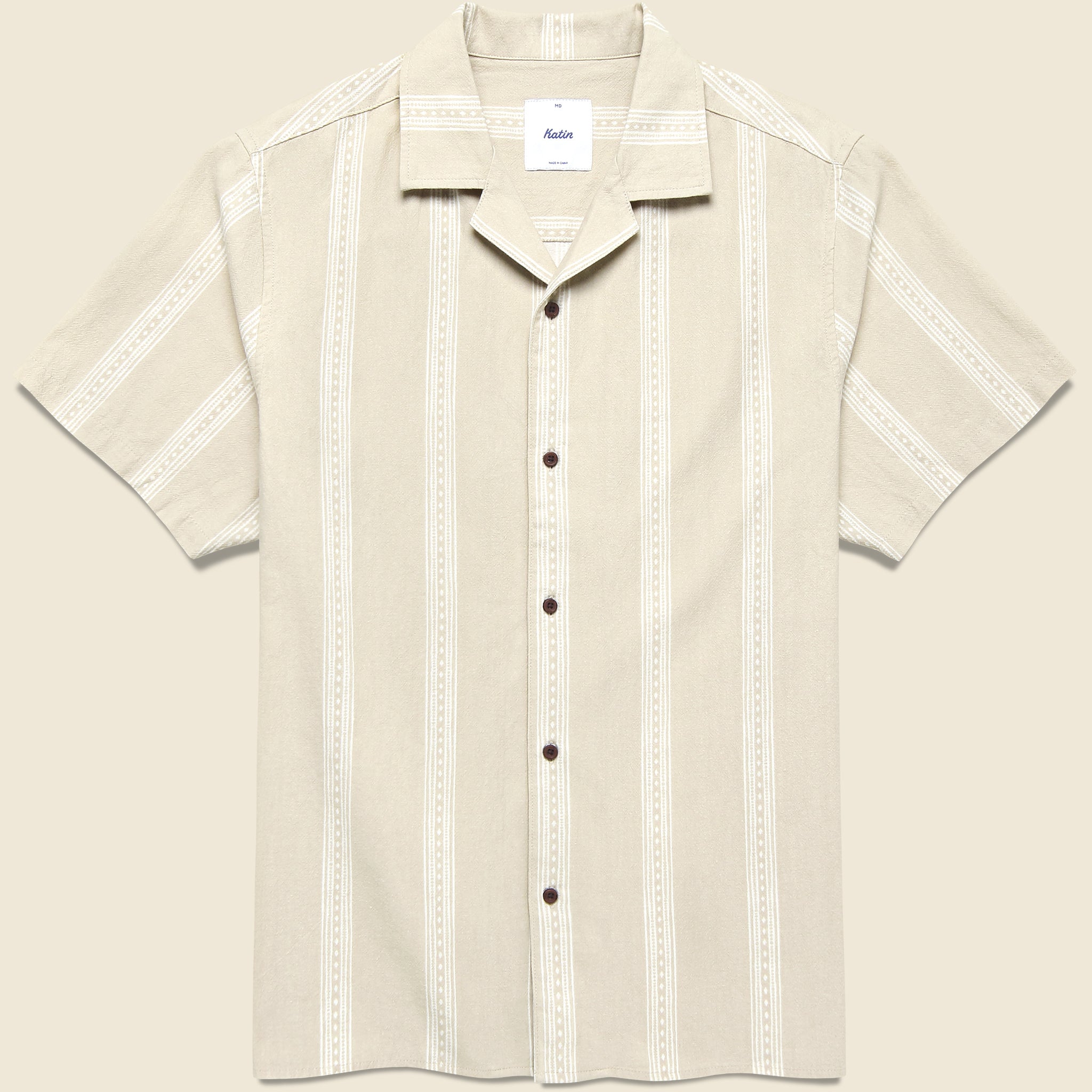 Cedar Shirt - Pelican - Katin - STAG Provisions - Tops - S/S Woven - Stripe