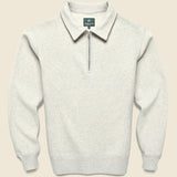 50s Quarter Zip - Oat Grey - Knickerbocker - STAG Provisions - Tops - Fleece / Sweatshirt