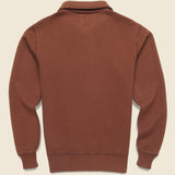 50s Quarter Zip - Brown - Knickerbocker - STAG Provisions - Tops - Fleece / Sweatshirt