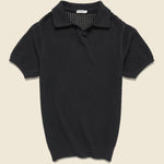 Yuma Polo - Black - Knickerbocker - STAG Provisions - Tops - S/S Knit