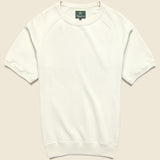 Raglan Runner Crew Sweatshirt - Milk - Knickerbocker - STAG Provisions - Tops - Fleece / Sweatshirt