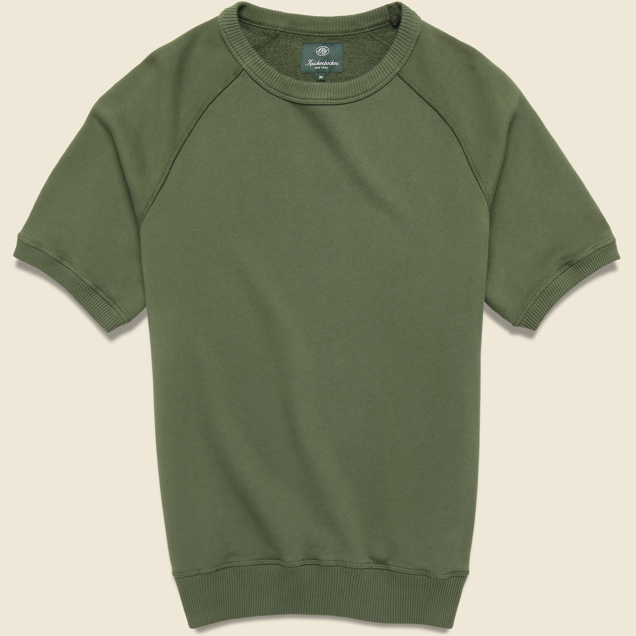 Raglan Runner Crew Sweatshirt - Moss - Knickerbocker - STAG Provisions - Tops - Fleece / Sweatshirt