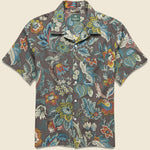 Panama Botanical Shirt - Brown - Knickerbocker - STAG Provisions - Tops - S/S Woven - Floral