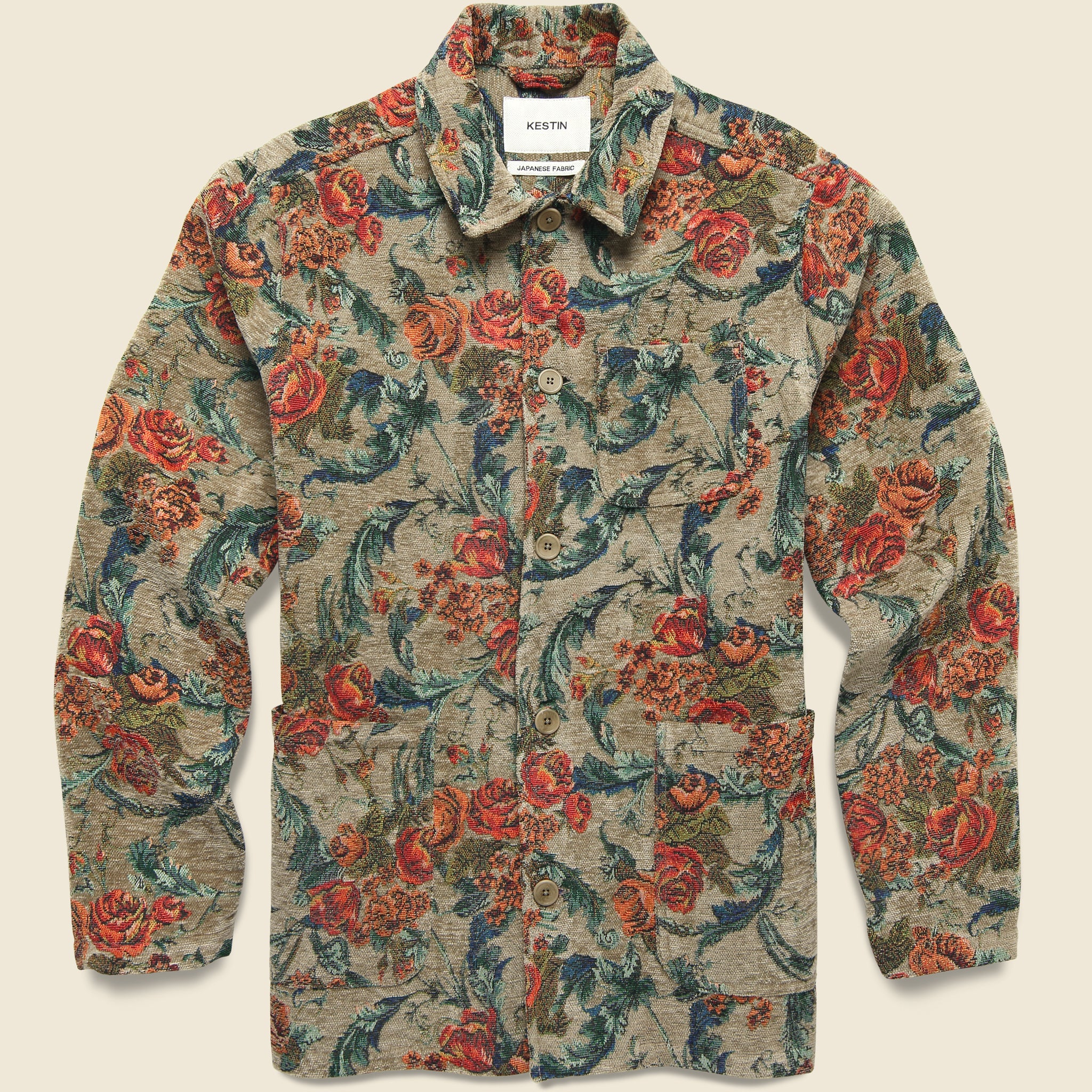 Ormiston Jacket - Light Olive Floral