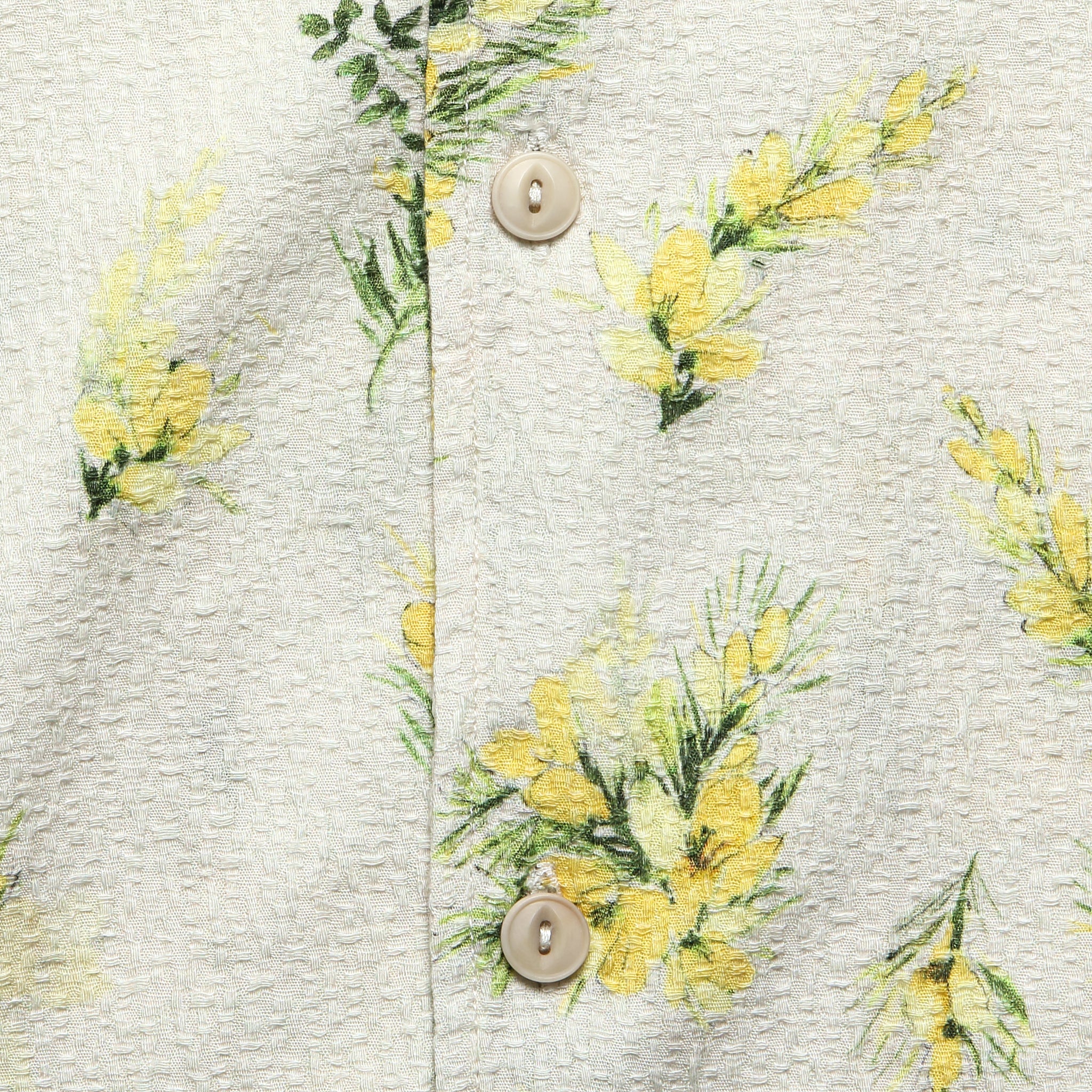 Gorse Print Crammond Shirt - Ecru - Kestin - STAG Provisions - Tops - S/S Woven - Seersucker