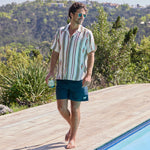 Handwoven Blanket Stripe Shirt - Ecru - Kardo - STAG Provisions - Tops - S/S Woven - Other Pattern