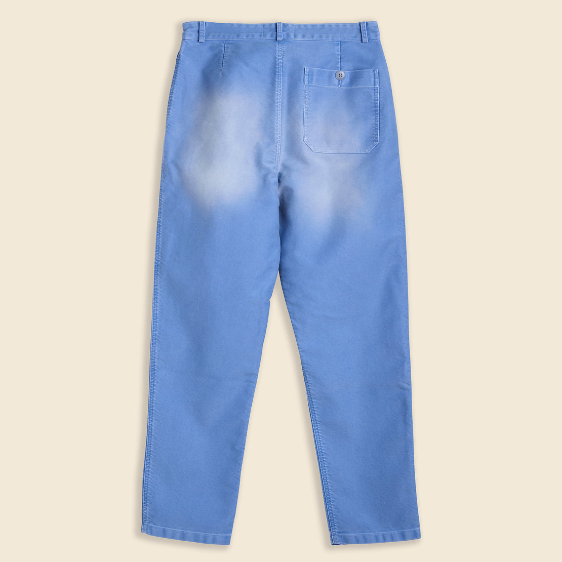 Philae - Vintage Washed Work Wide Pant - Blue - Le Mont Saint Michel - STAG Provisions - W - Pants - Twill