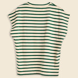 Theoxane Mariniere Sleeveless Top - Green Stripe - Le Mont Saint Michel - STAG Provisions - W - Tops - Sleeveless