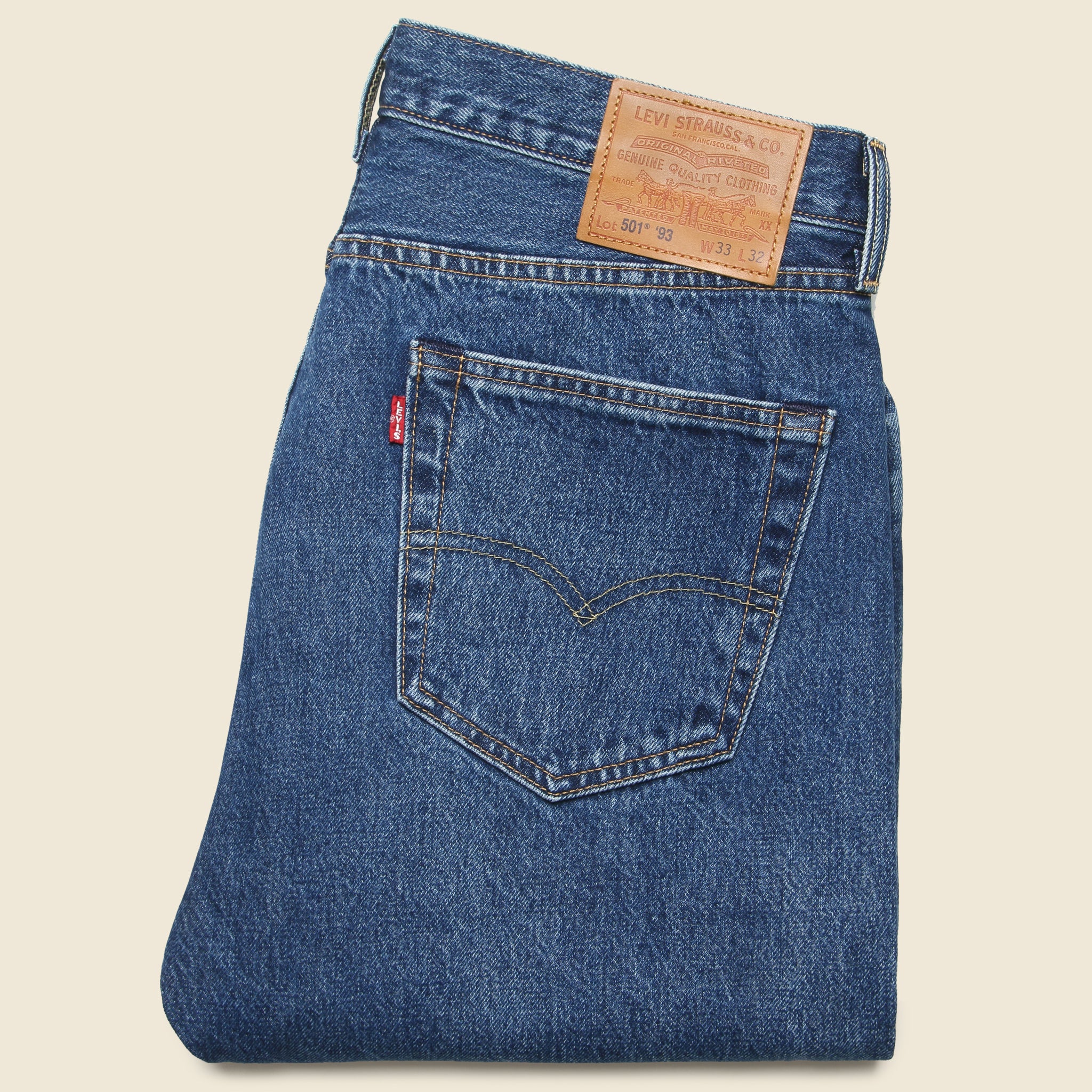 
                          501 &#39;93 Straight Jean - Cathedral Selvedge
                        