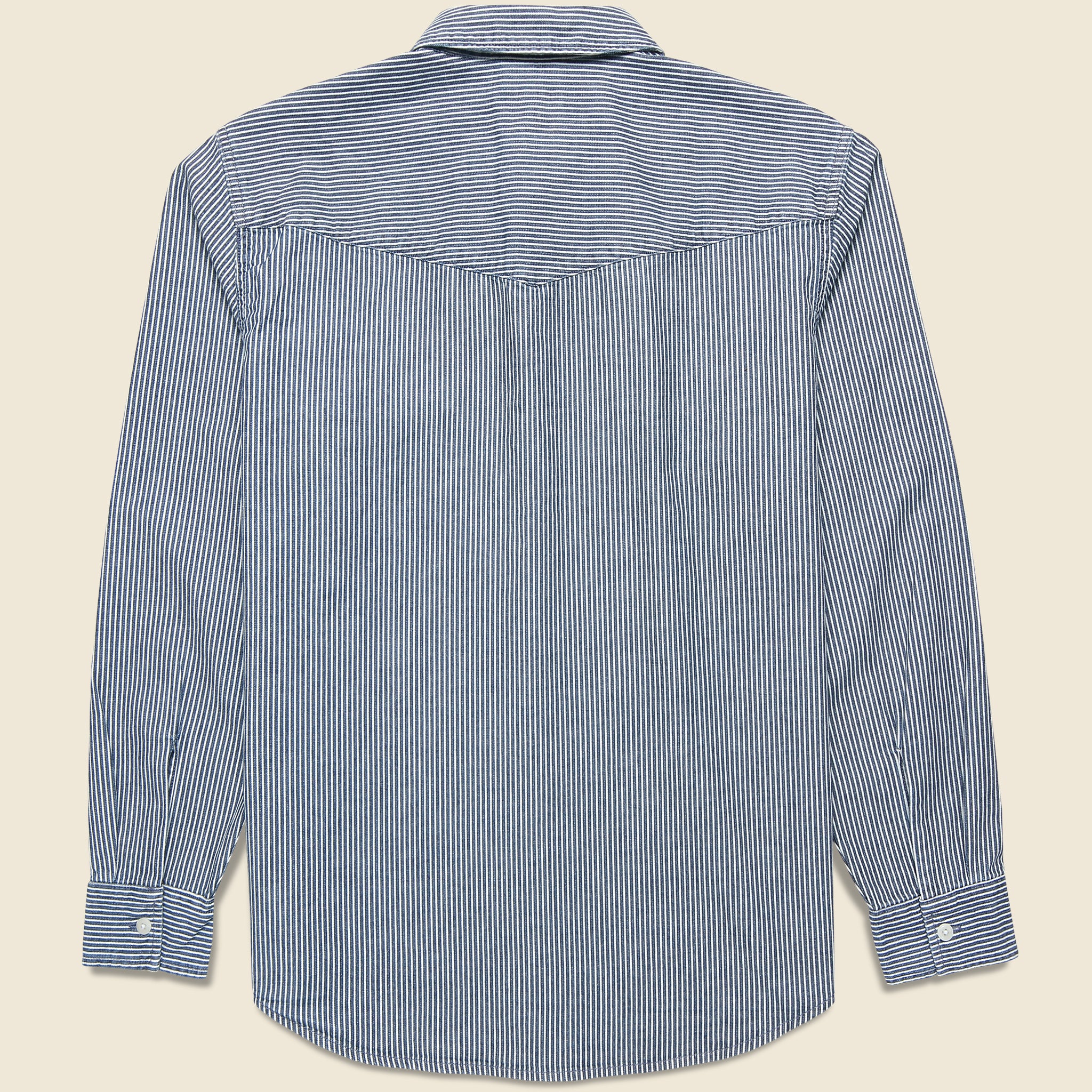 
                          Relaxed Western Shirt - Railroad Stripe
                        