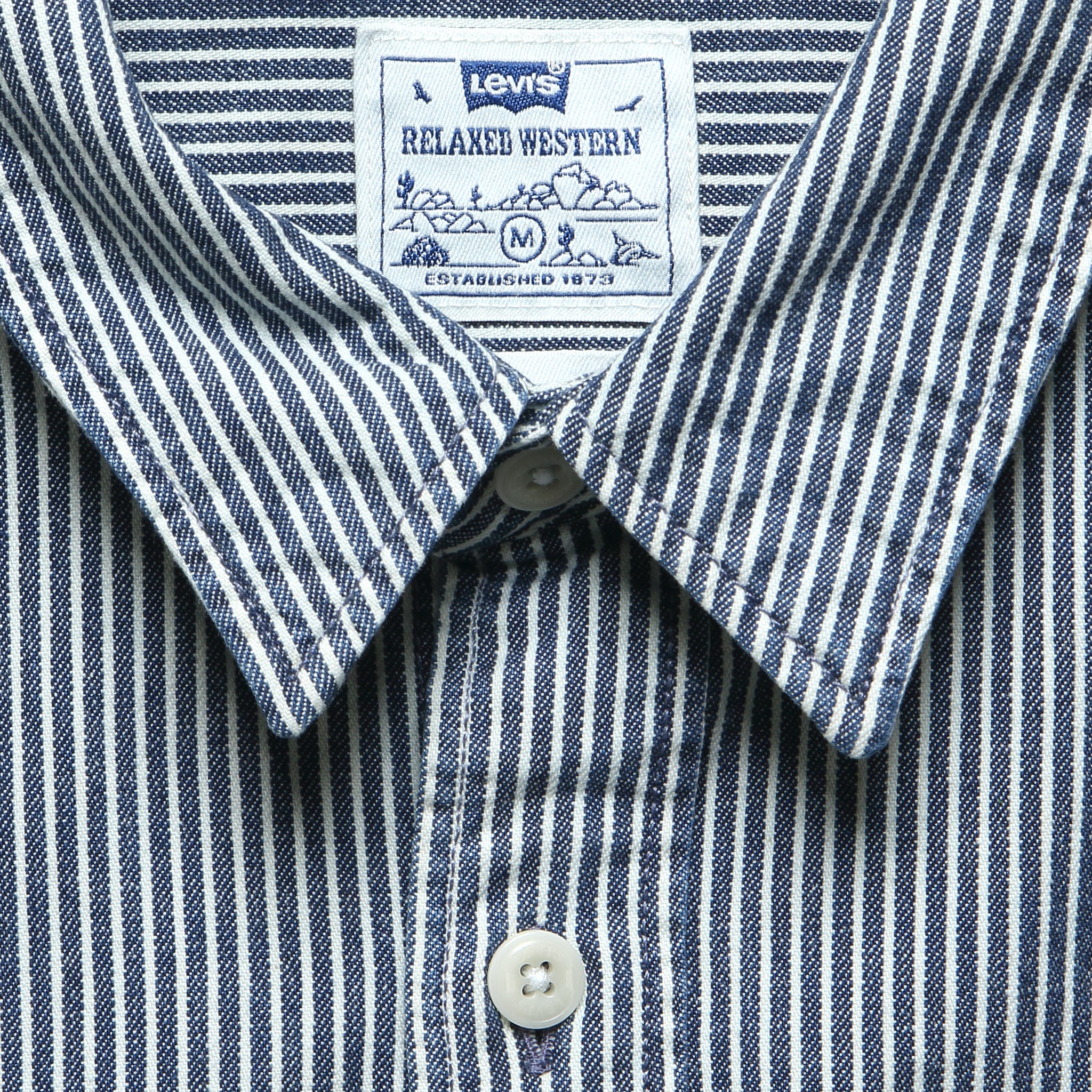 
                          Relaxed Western Shirt - Railroad Stripe
                        