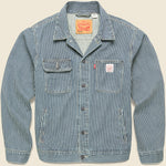 Sunrise Trucker Jacket - Aged Railroad Stripe - Levis Premium - STAG Provisions - Outerwear - Coat / Jacket