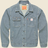 Sunrise Trucker Jacket - Aged Railroad Stripe - Levis Premium - STAG Provisions - Outerwear - Coat / Jacket