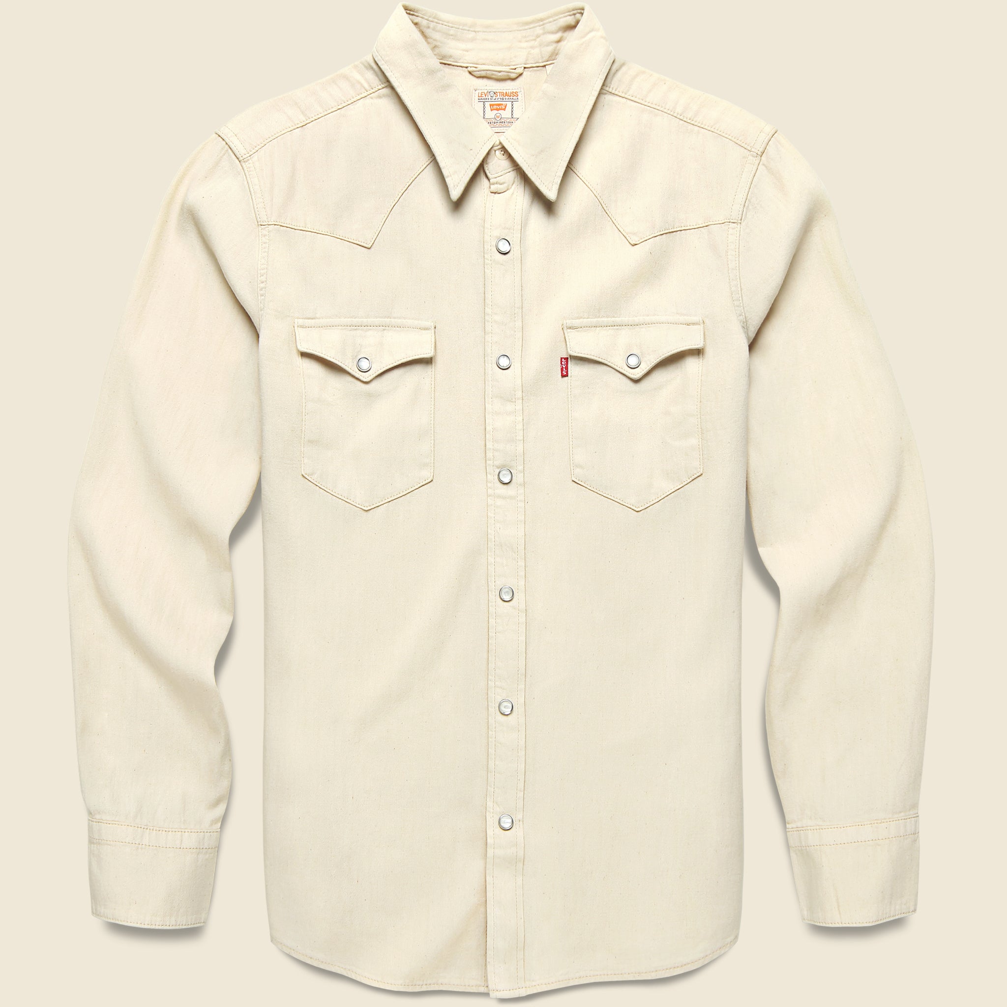 Barstow Denim Western Shirt - Eddlyn Ecru