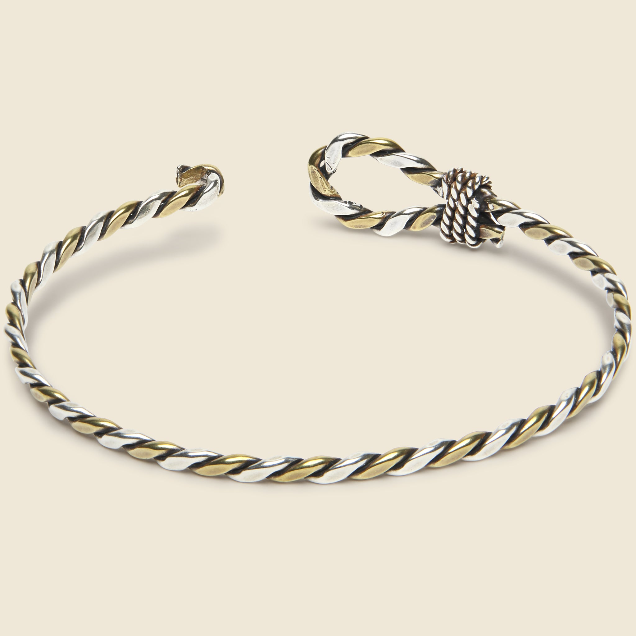 
                          Lasso Cuff - Silver/Brass
                        