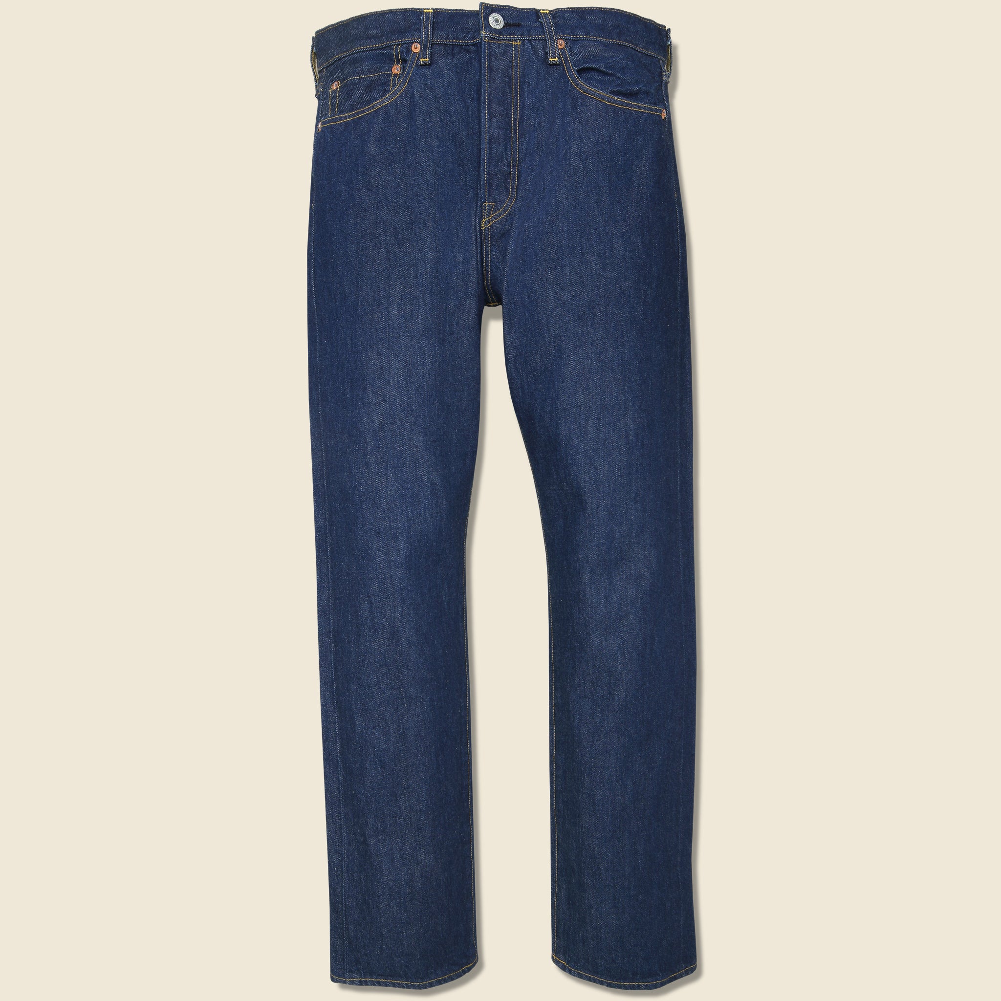 1980s 501 Straight Jean - Dark Rinse - Levis Blue Tab - STAG Provisions - Pants - Denim