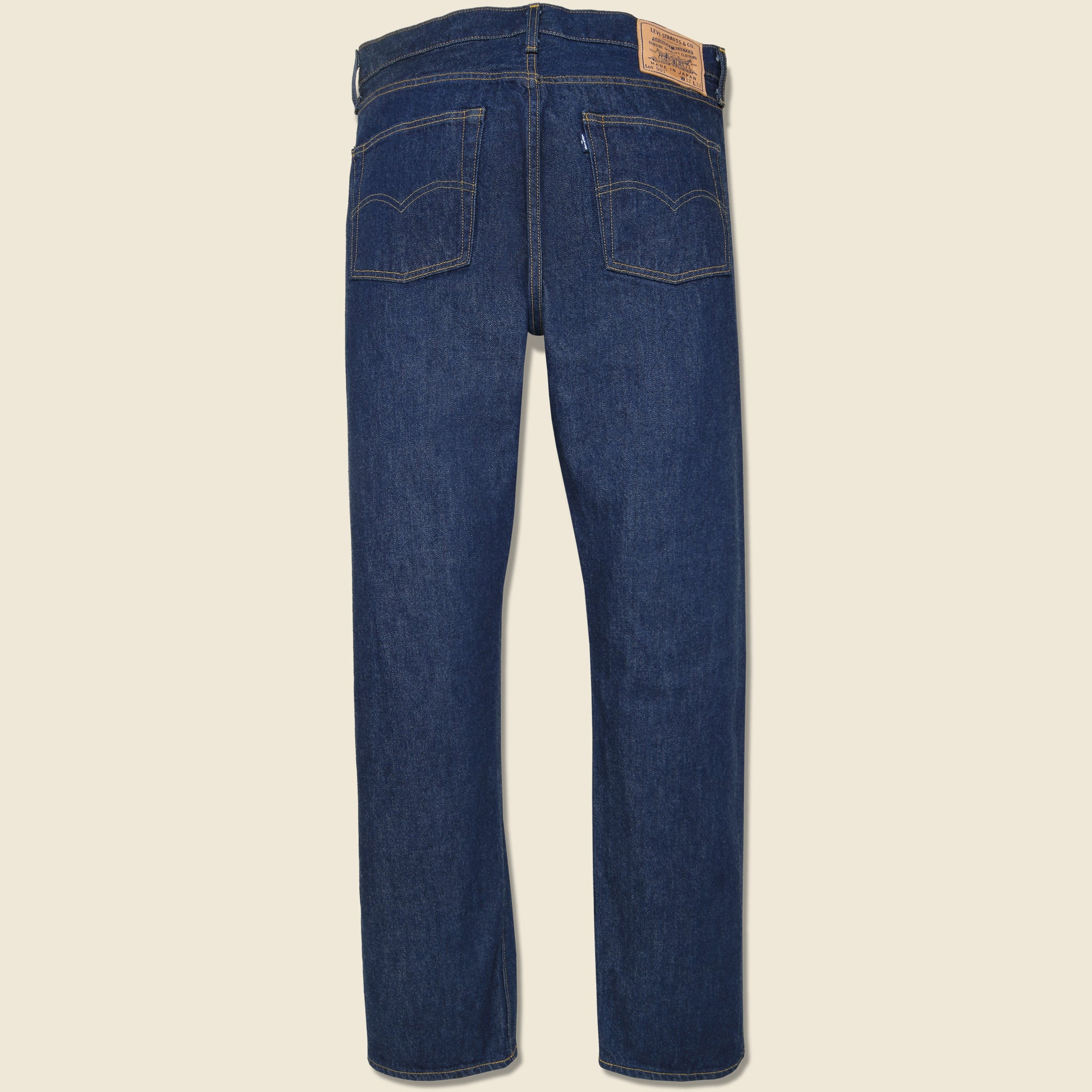 1980s 501 Straight Jean - Dark Rinse - Levis Blue Tab - STAG Provisions - Pants - Denim
