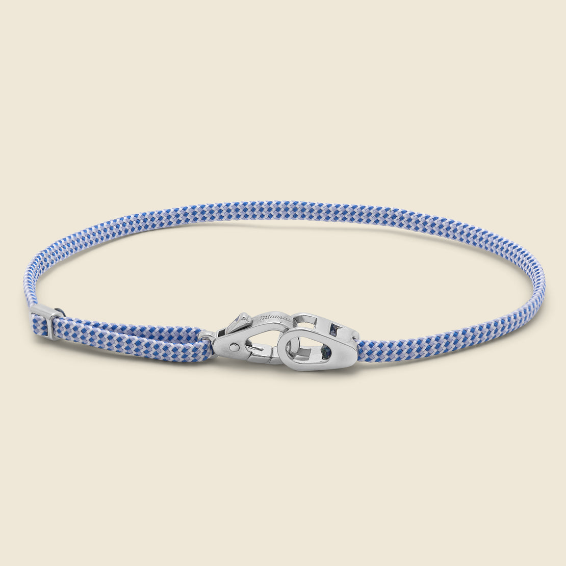 Miansai Claw Pull Bracelet - Sterling Silver/Light Blue