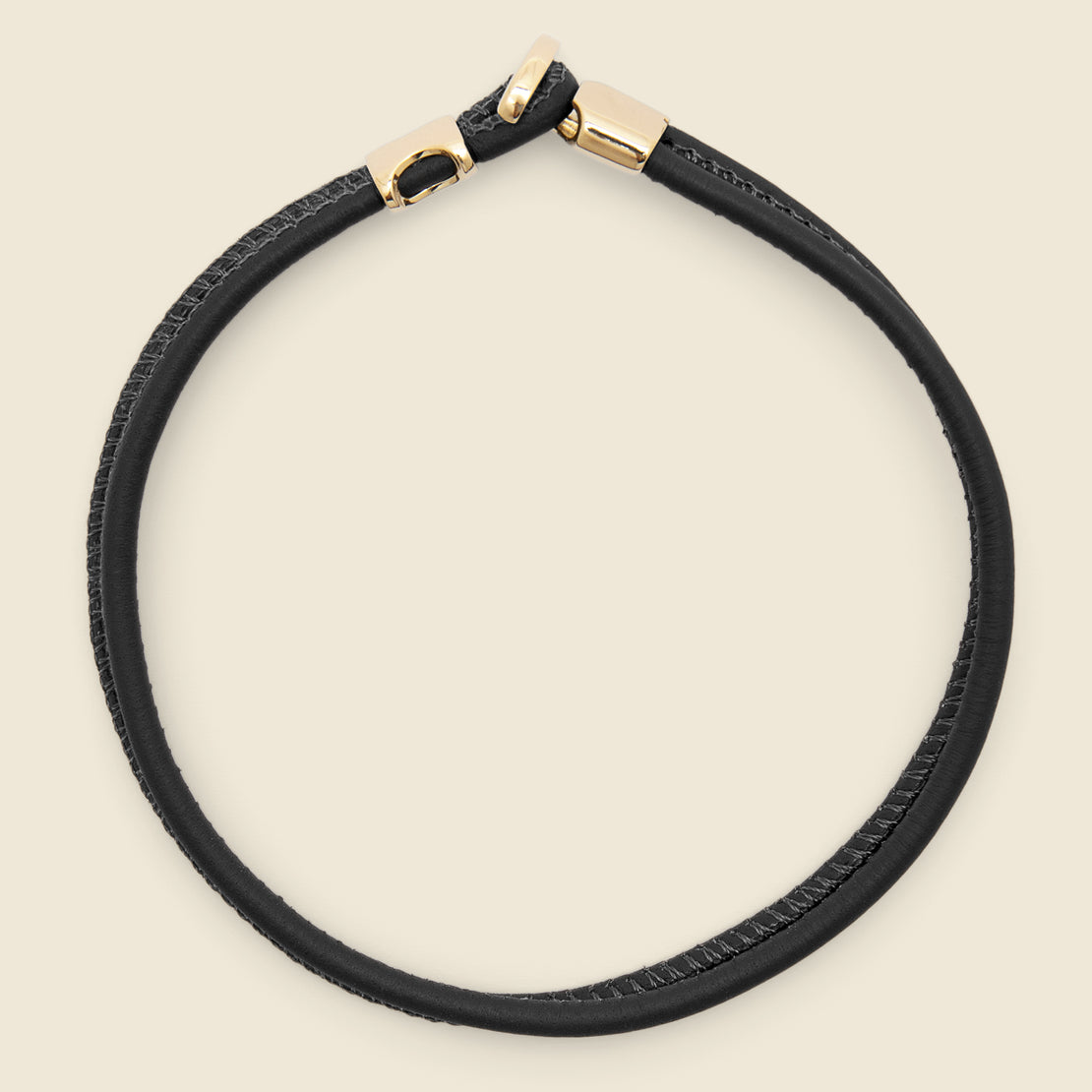 Orson Loop Leather Bracelet - Gold Vermeil/Black - Miansai - STAG Provisions - Accessories - Cuffs