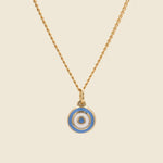 Ojos Pendant - Gold Vermeil/Sky Blue Enamel - Miansai - STAG Provisions - Accessories - Necklaces