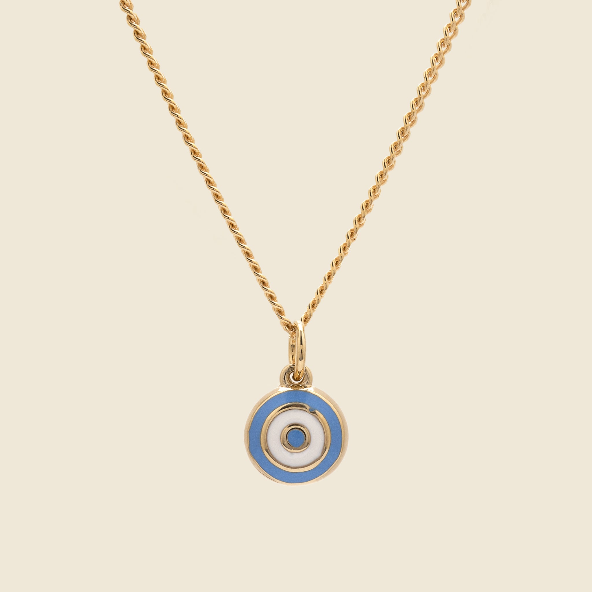 Ojos Pendant - Gold Vermeil/Sky Blue Enamel - Miansai - STAG Provisions - Accessories - Necklaces