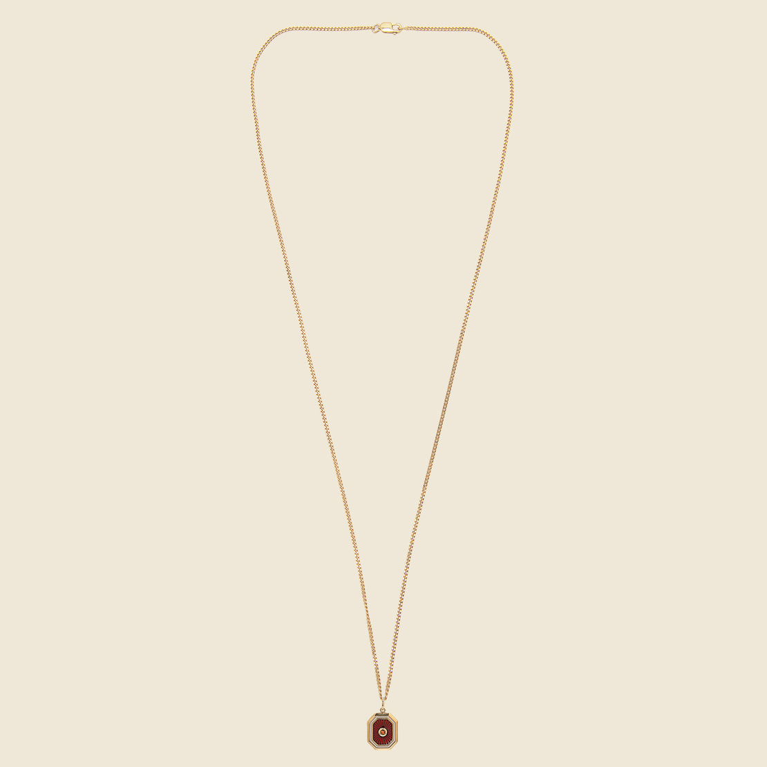Umbra Pendant - Gold Vermeil/Garnet - Miansai - STAG Provisions - Accessories - Necklaces