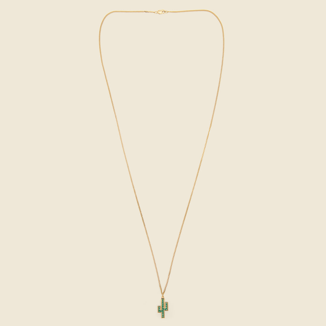 Onyx Pendant Necklace - Gold Vermeil/Cactus Green - Miansai - STAG Provisions - Accessories - Necklaces