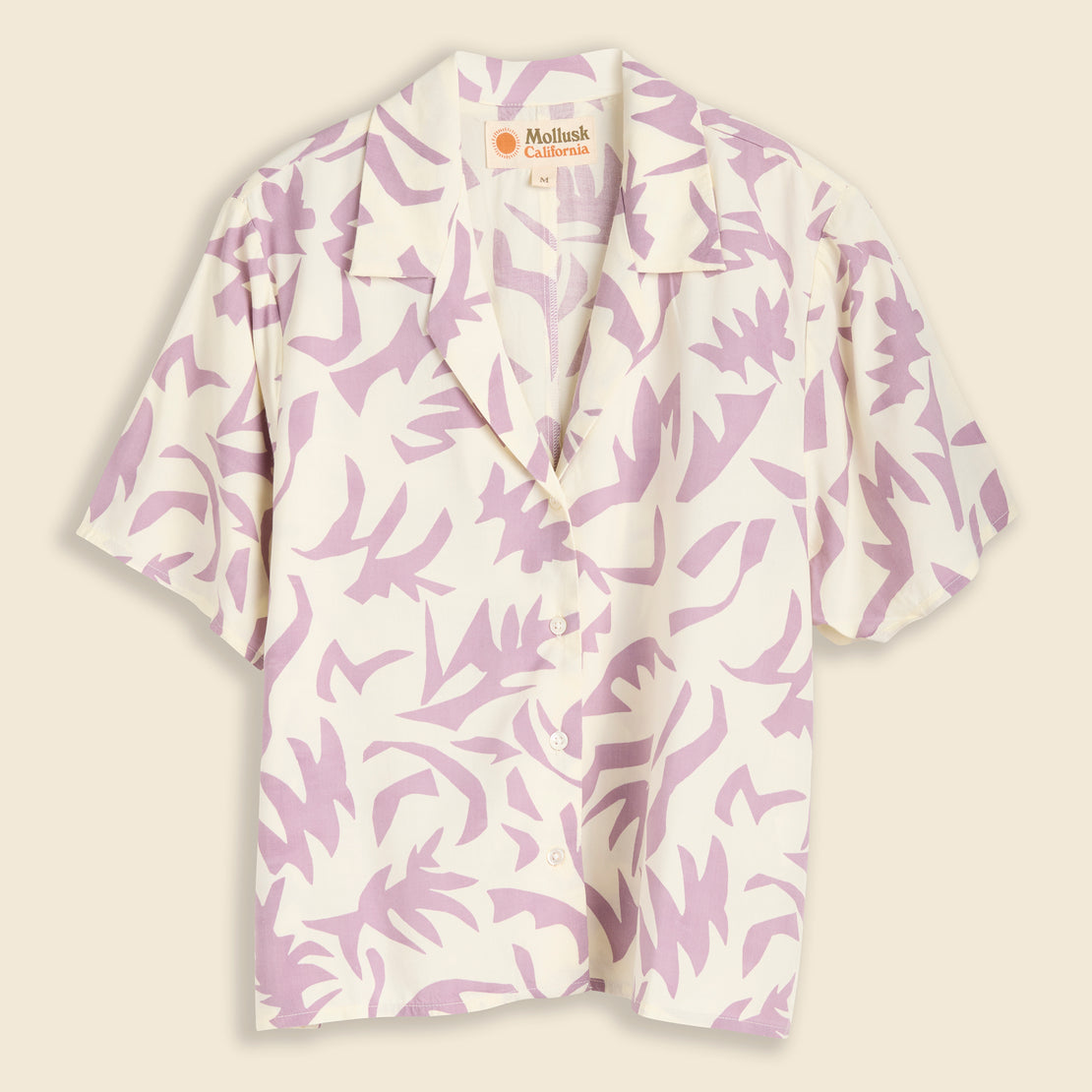Mollusk Aloha Shirt - Cut Paper Lavender