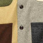 Wool Flannel Coverall - Crazy Tan/Multi - Monitaly - STAG Provisions - Outerwear - Shirt Jacket