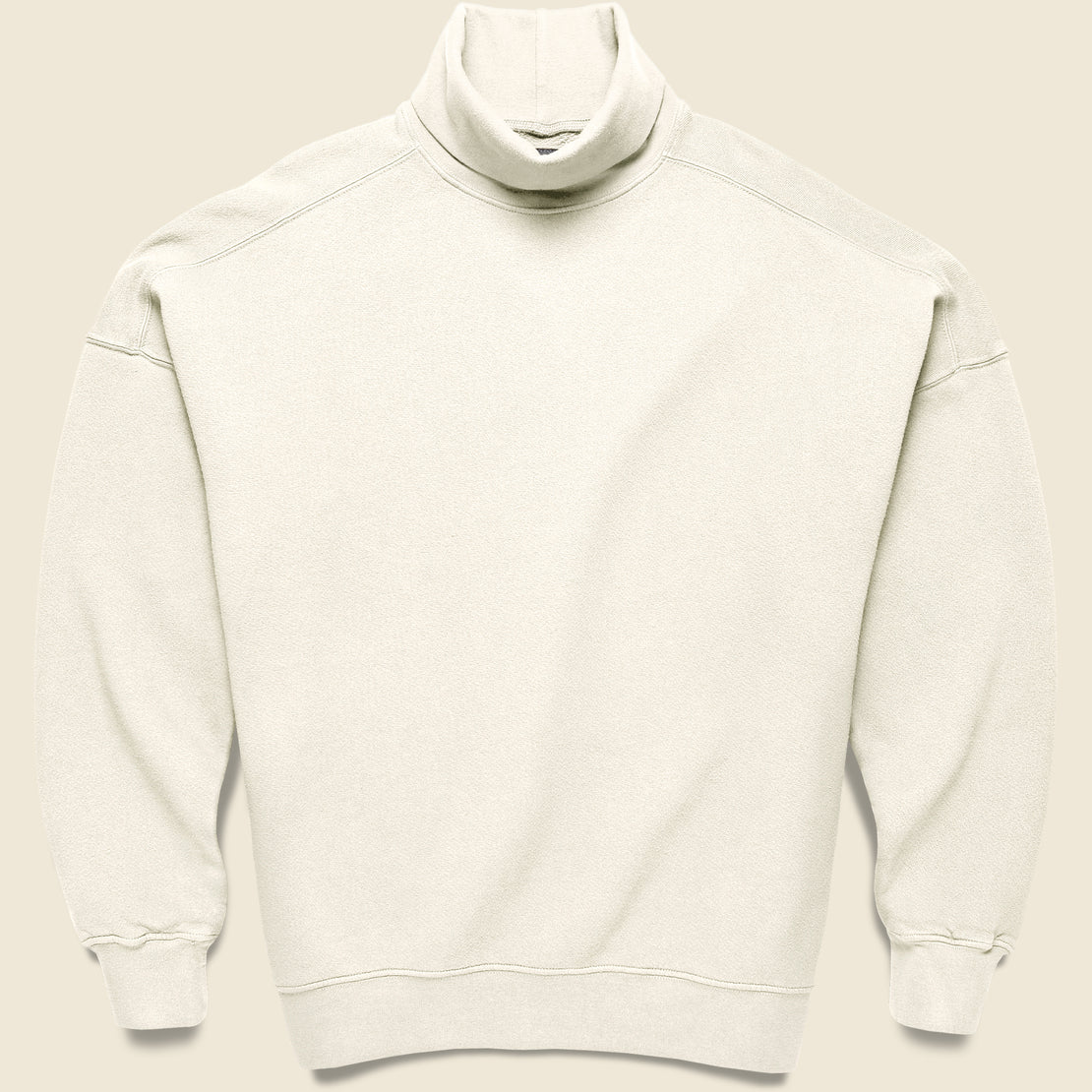 Monitaly Super Russell Turtleneck - Unbleached Natural