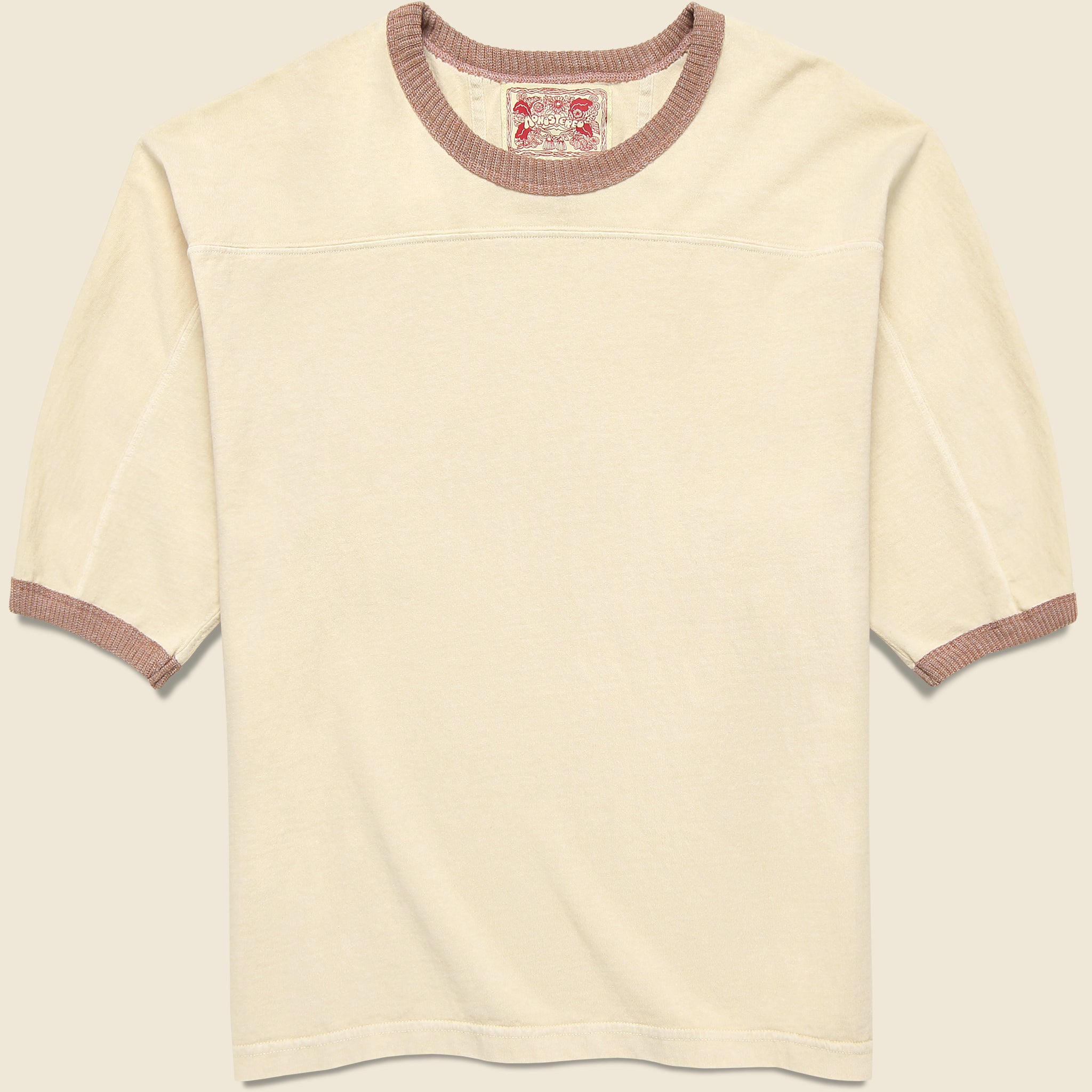 Community Football Ringer Tee - Natural
