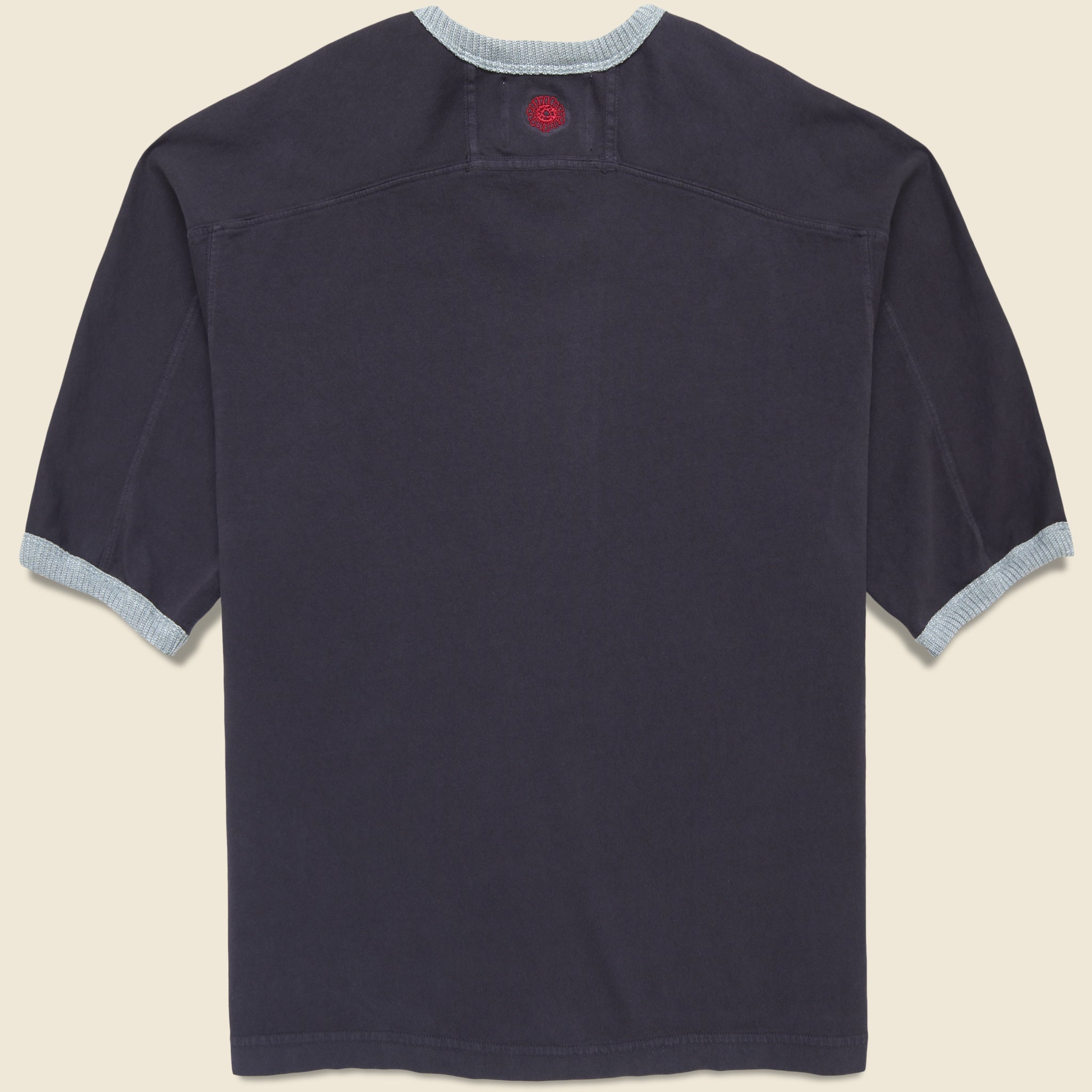 Community Football Ringer Tee - Washed Black - Monostereo - STAG Provisions - Tops - S/S Tee