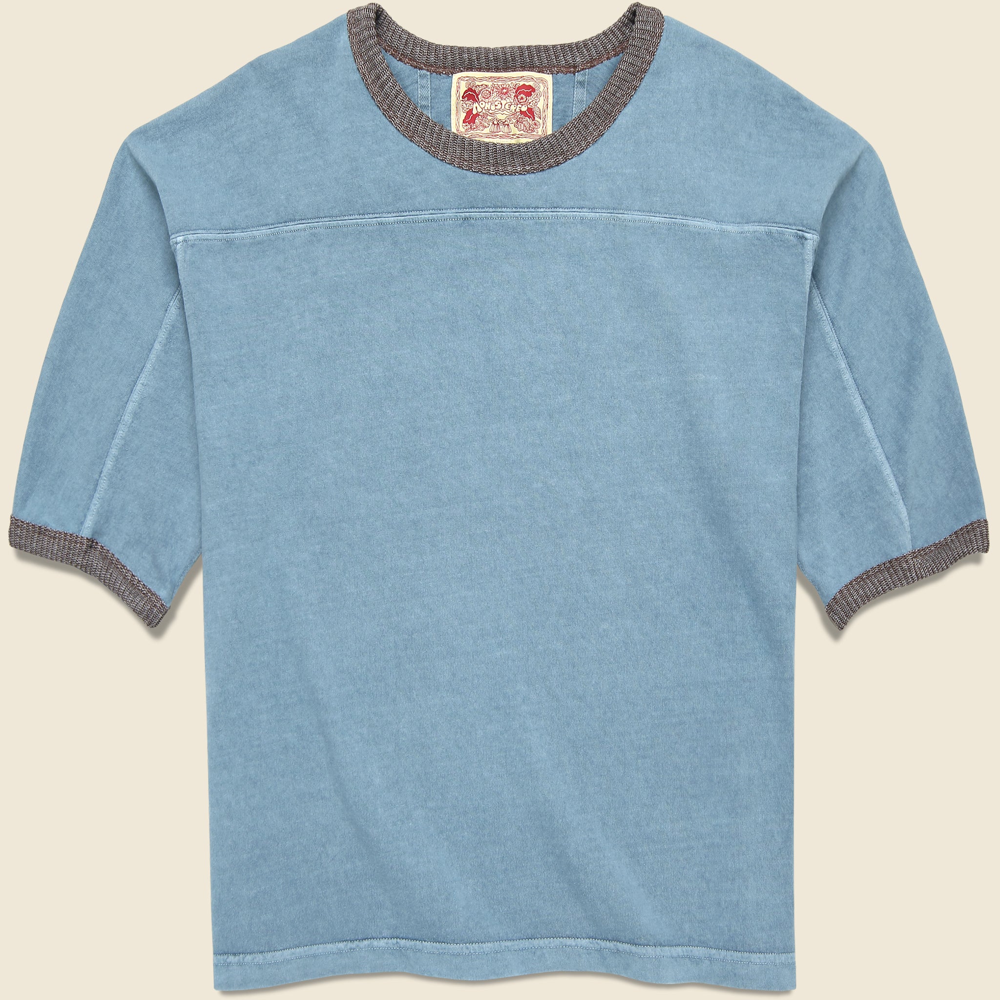 Community Ringer Football Tee - Light Blue - Monostereo - STAG Provisions - Tops - S/S Tee