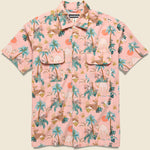 50's Milano Animal Crossing Shirt - Pink - Monitaly - STAG Provisions - Tops - S/S Woven - Other Pattern