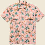 50's Milano Animal Crossing Shirt - Pink - Monitaly - STAG Provisions - Tops - S/S Woven - Other Pattern