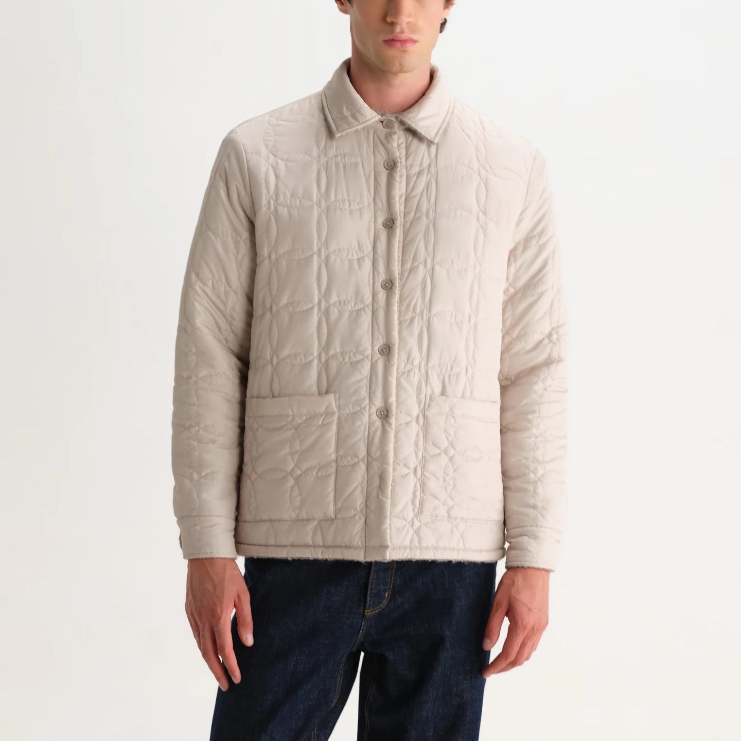 
                          Mount Reversible Overshirt - Bobble Wool Natural
                        