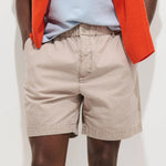 7" Herringbone Pull-On Shorts - Faded Grey - Alex Mill - STAG Provisions - Shorts - Solid