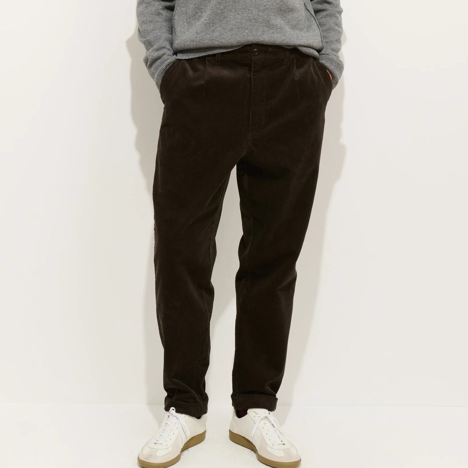 
                          Corduroy Pleated Pant - Chocolate
                        