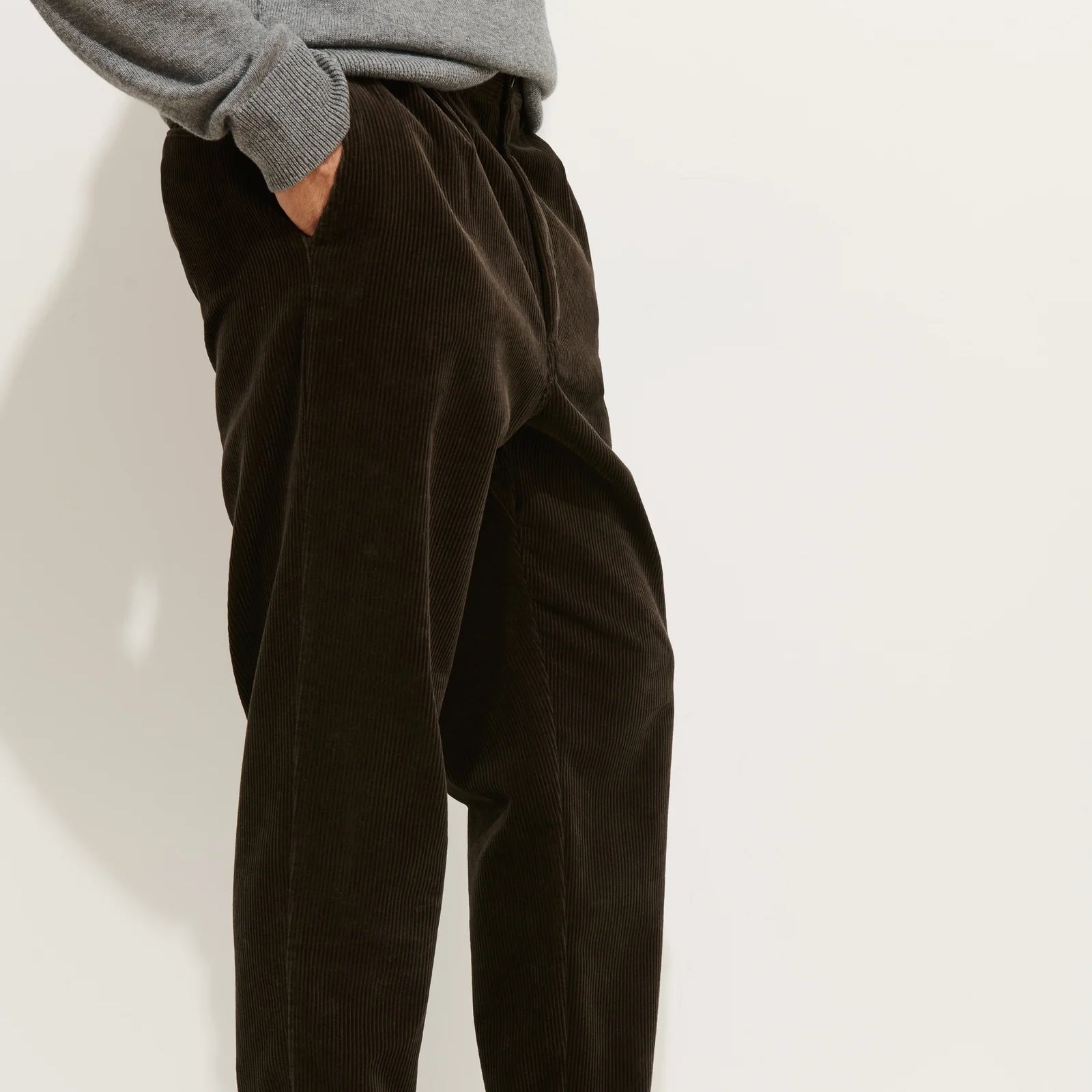 
                          Corduroy Pleated Pant - Chocolate
                        