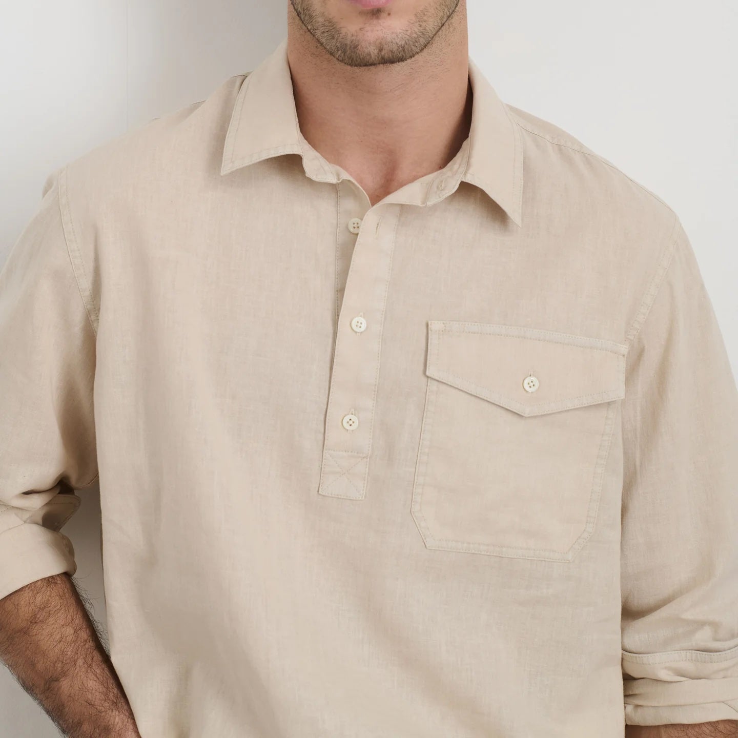 Carter Popover - Ecru - Alex Mill - STAG Provisions - Tops - L/S Woven - Solid