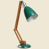 Vintage Wood & Enameled English Task Lamp - Vintage - STAG Provisions - One & Done - Furniture