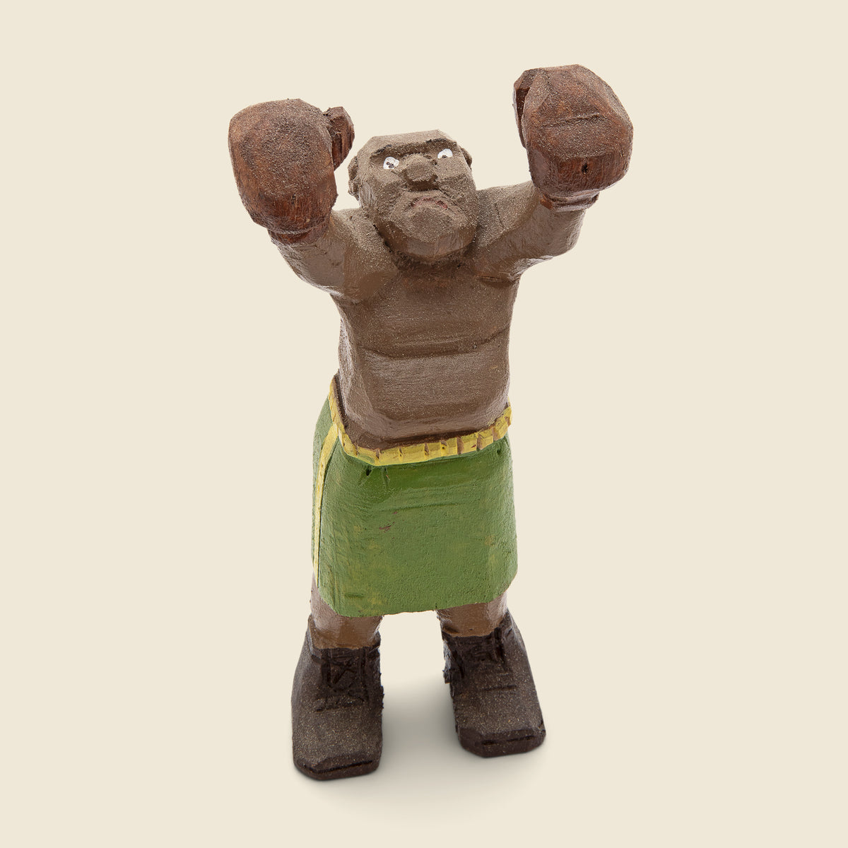 Hand Carved Folk Art Boxer – STAG Provisions